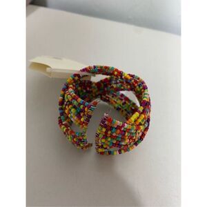 Multi color beads, women's adjustable bracelet NWT